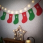 크리스마스 패브릭 가랜드(양말)