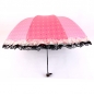 도트 레이스 암막 양산 Y-04 (핑크)