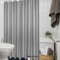 모던시크 타일패턴 샤워커튼(180cmx180cm) (그레이)