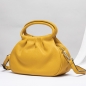 모던 소가죽 여성핸드백(옐로우)
