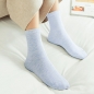 베이직 여성용 중목 양말 5켤레(블루)