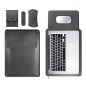 노트북 가죽 파우치 세트(37x28cm) (챠콜)