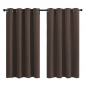 미드나잇 아일릿 암막커튼 2장세트(117cmx160cm)  (브라운)