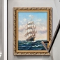 북유럽 세계 명화 배 액자(70cmx100cm)