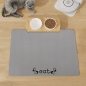 흡수왕 규조토 반려동물 식기매트(60x40cm) (뼈다귀) (그레이) 