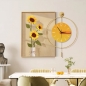 인테리어 해바라기 그림액자+벽시계I(50CM*70CM)