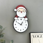 홈테리어 산타클로스 무소음 벽시계 