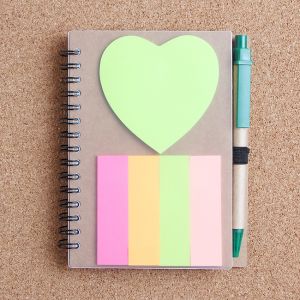아트빌 하트 볼펜 수첩(11.5x14.5cm) (메모지)